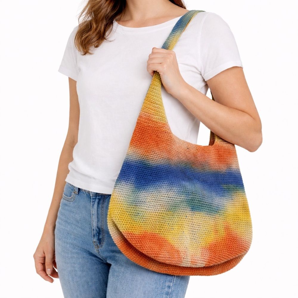 Urban Outfitters Colorful Hobo Woven Crossbody Bag Purse